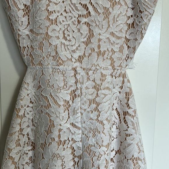 Endless Rose White Lace Romper Cut Out Lined Sorority Party Anthro Sz M - Picture 5 of 12